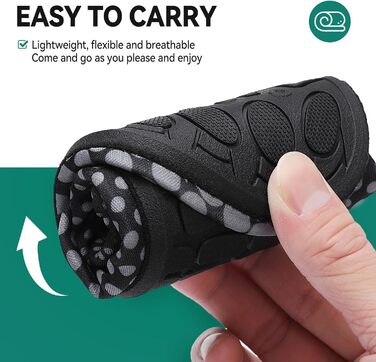 Аквашузи для плавання та йоги: чоловічі та жіночі, швидковисихаючі, неслизькі, сірі (39 EU, G995)