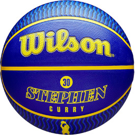 Баскетбольний м'яч Wilson NBA Stephen Curry для вулиці, розмір 7, міні, 17,8–74,9 см
