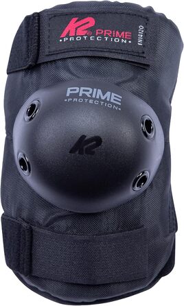Захисний комплект K2 Prime для чоловіків, наколінники, налокітники, захист зап'ястя, чорний-червоний, розмір M (наколінники: A:34-38 см, B:31-34 см / налокітники: A:22-25 см, B:21-24 см / зап'ястя: A:19-21 см, B:16-18 см)