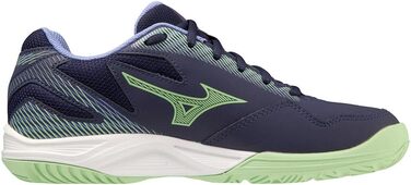 Дитячі кросівки Mizuno Stealth Star 2 Jr для залу, 38 EU, блакитний/техно-зелений, Lolite