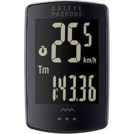 Велокомп'ютер CATEYE Padrone Out-Front CC-PA100W, бездротовий, чорний