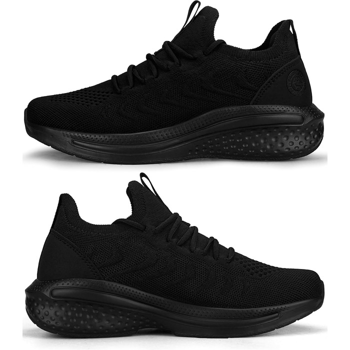 Жіночі кросівки для бігу та фітнесу. Зручні, дихаючі, з неслизькою підошвою. Чорний колір, розмір 39 EU