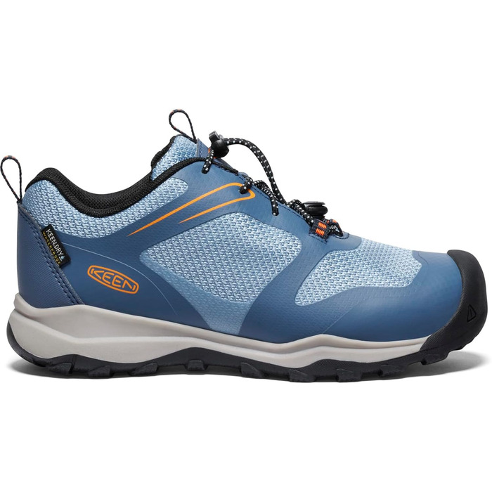 KEEN Wanduro Low - водонепроникні трекінгові черевики для дітей та дорослих (36 EU, Vintage Indigo Scarlet Ibis)