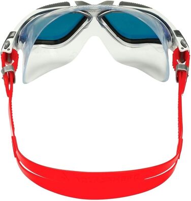 Окуляри для плавання Aquasphere Vista з UV-захистом та силіконовим ущільненням, антизапар та антивитік, для чоловіків та жінок, срібно-білі та помаранчеві