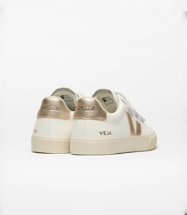 Кросівки VEJA Recife Logo зі шкіри, бежеві, натуральна шкіра, розм. 37