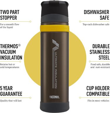Термос Thermos Ultimative MK II вакуумний, 900 мл, коричневий