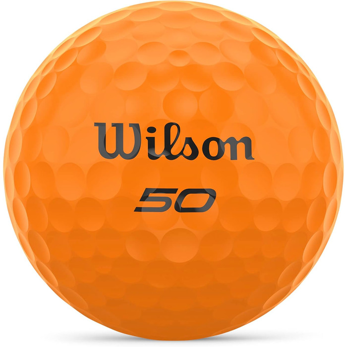 Гольф-м'ячі Wilson Fifty Elite, 12 шт, помаранчево-червоні (Sunset Chevron), 1.68 дюйма