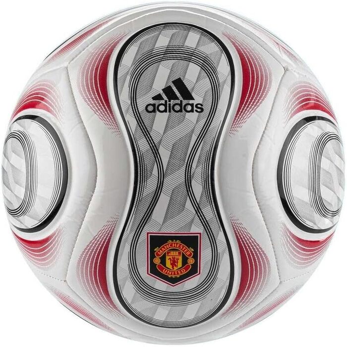 Дитячий футбольний м'яч adidas MUFC 3rd, білий/чорний/червоний, розмір 38, унісекс