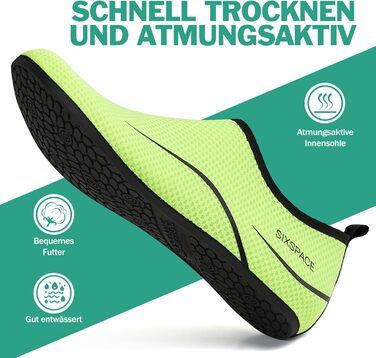 Шкарпетки для плавання та водних видів спорту Sixspace, дихаючі, швидковисихаючі, розмір 34-47