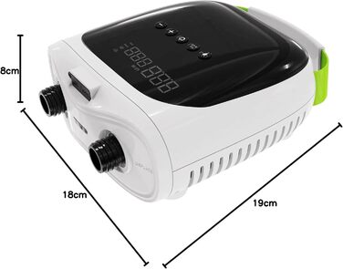 Електричний насос для SUP дошки PBG – 12V з акумулятором та LCD дисплеєм, до 20 PSI, з Powerbank, для SUP, човнів, каяків та кемпінгу