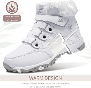 Зимові черевики VITIKE для жінок, теплі, з підкладкою, снігоступи, осінні, туристичні, зимові, 35 EU, білий, зелений