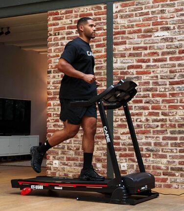 Електрична бігова доріжка Care Fitness CT-5588-2, складна, з нахилом, 16 км/год, 12 програм, сумісна з Kinomap