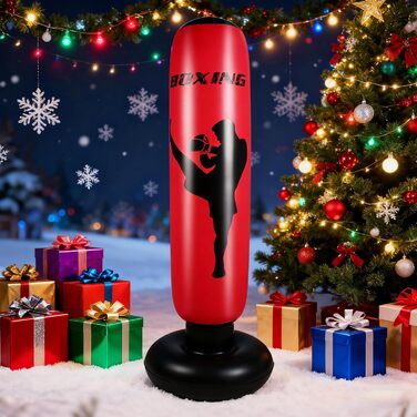 Дитячий боксерський мішок 168 см, надувний, для карате, кікбоксингу, тхеквондо, ММА - ідеальний подарунок для хлопчиків та дівчаток 6-12 років