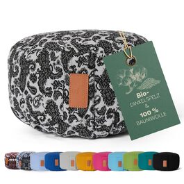 Йога-боулстер Rundes 30см x 15см | Знімний чохол | Наповнювач: органічна лушпинка пшениці або органічна лушпинка гречки | Для Йін-йоги та медитації