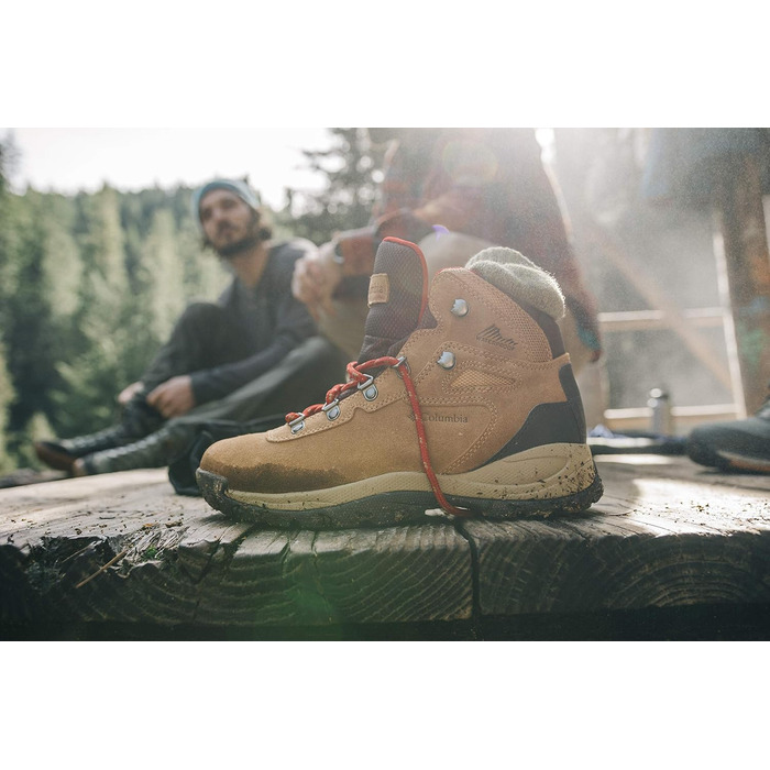 Водонепроникні туристичні черевики Columbia Newton Ridge Plus WP Amped для жінок, коричневі (Elk x Mountain Red), 39.5 EU