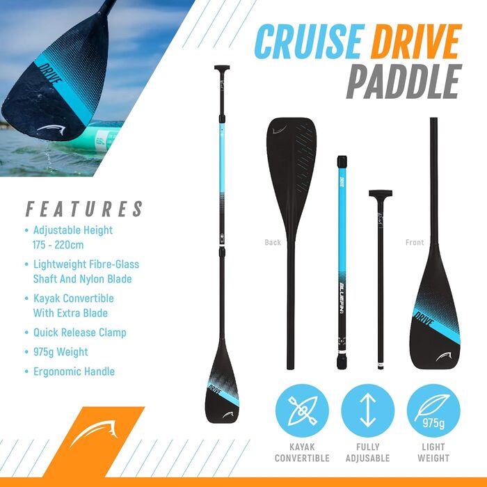 Надувний  SUP-борд Bluefin Cruise 10'8: для дорослих, з аксесуарами Sunburst Orange