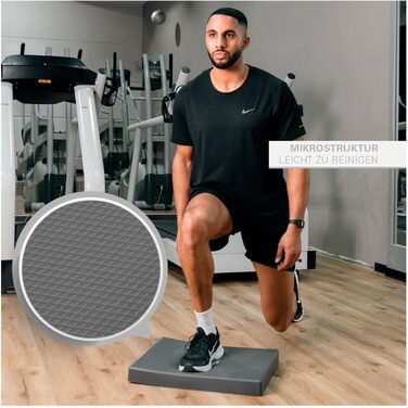 Балансувальна платформа Sport-Tec, тренажер для координації та рівноваги, антрацит, 49x39x5,5 см