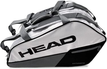 Сумка для падел HEAD Core Ultimate White/Grey - професійна, містка, для ракет та аксесуарів