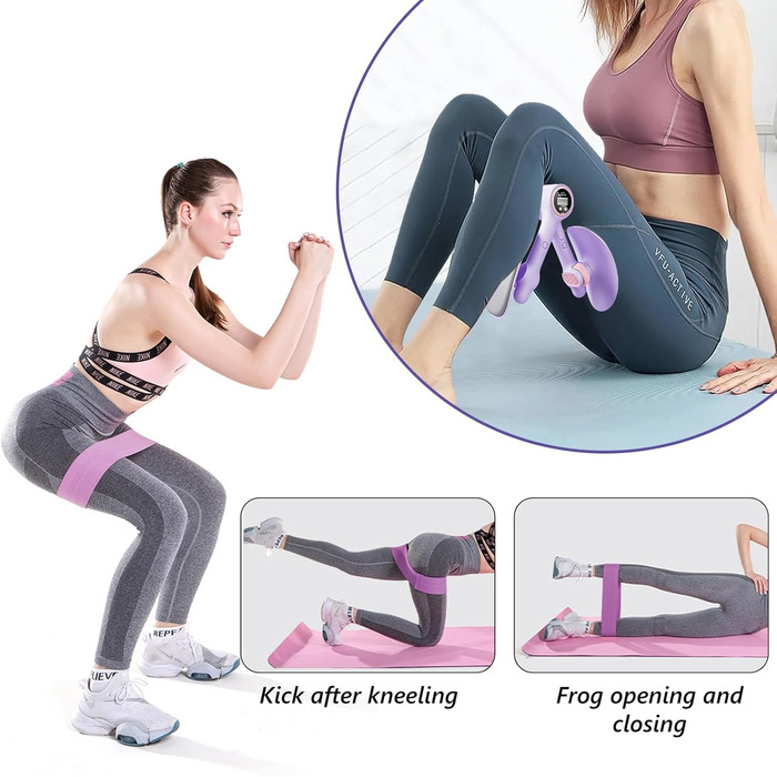 Тренування для дна талії: пристрій для жінок, тренування сідниць та стегон з еластичною стрічкою для дому