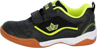 Дитячі спортивні залатно-турнірні черевики Lico Sloan, 38 EU, чорний/лимонний