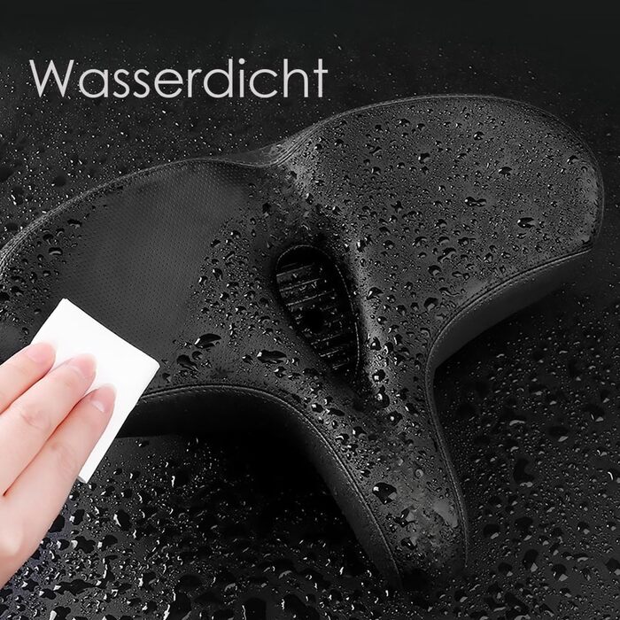 Зручний велосипедний сідло Midgard з дихаючим матеріалом, широке та з м'якою підкладкою для жінок та чоловіків, з вирізом O-Zone