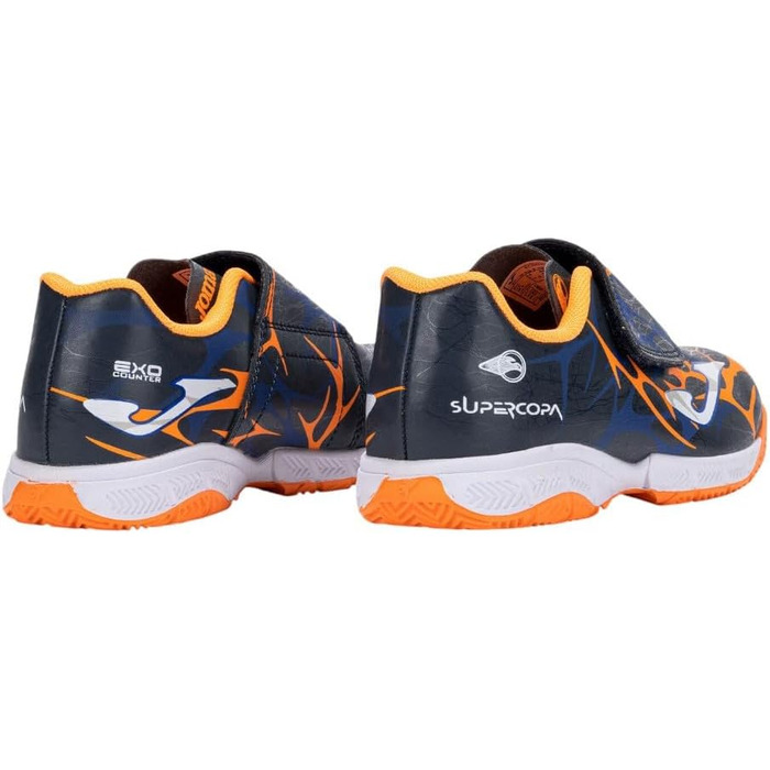 Дитячі футбольні бутси Joma Super Copa Jr. 34 EU - Синьо-помаранчеві залаті черевики Oxford