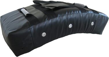 BAY® HOOOK Подвійний ударний щит 72x37x16 см, великий тренувальний щит для кікбоксингу, муай тай, MMA, карате, чорний, вигнутий