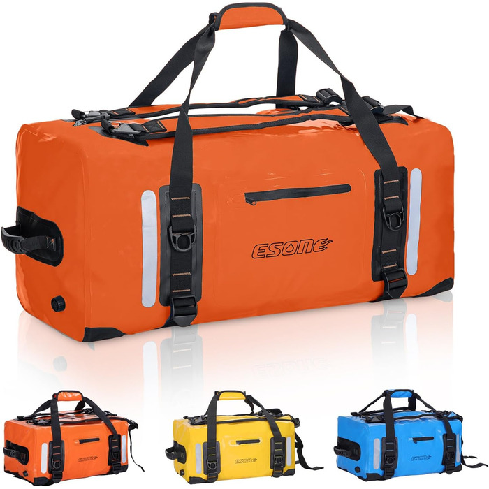 Водонепроникний рюкзак ESONE 90L для каякінгу та подорожей (Orange)