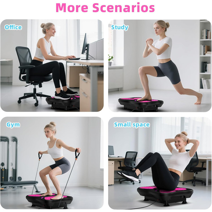 Вібраційна платформа QEIFEII для тренувань всього тіла, побудови м'язів та формування фігури. 200 швидкостей, вантажопідйомність 180 кг