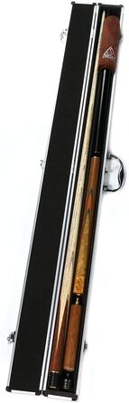 CUESOUL 57' Ручний снукерний кий з 3/4 суглобом та міні-подовжувачем для кінця, в кейсі з алюмінію Karella D304