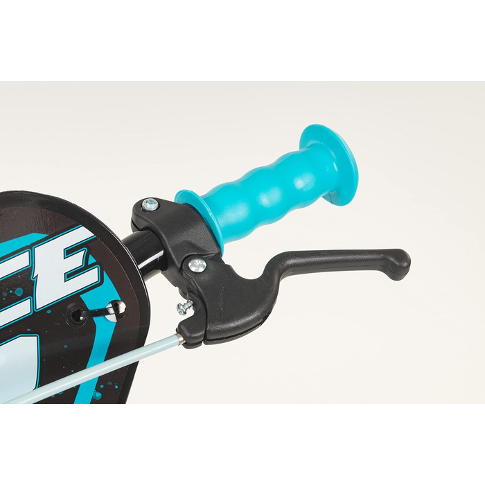Дитячий велосипед Kinderfahrrad Blue Ice 16 дюймів зі стабілізаторами та пляшкою для води, 5-7 років