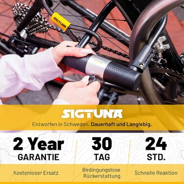 SIGTUNA велосипедний замок з кріпленням для шосейного, гірського, електровелосипеда та складаного велосипеда