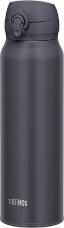 Термос Thermos JNL-756 SMB 750 мл, вакуумний, нержавіюча сталь, для гарячих і холодних напоїв, легке очищення, колір димчасто-чорний