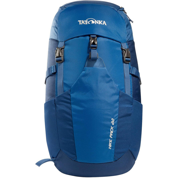 Рюкзак для туризму Tatonka Hike Pack 22 л з вентиляцією спини та дощовиком, легкий і зручний, синій