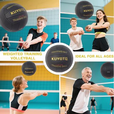 Волейбольний м'яч KUYOTQ, розмір 5, для тренувань, 18-панельний, супер м'який, стабільної форми, для залу та вулиці (розслаблений)