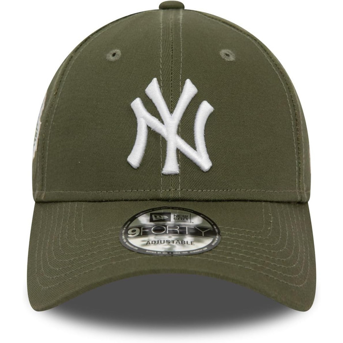 Кепка бейсболка New Era 9Forty Strapback Cap New York Yankees з боковою нашивкою