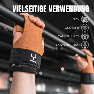 Навантажувальні петлі для тренувань Zughilfen: шкіряні ручки для кроссфіту, підйомники для тяги, захист зап'ястя, бодібілдинг