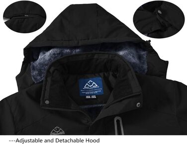 Чоловіча зимова куртка-фліска з капюшоном, Windjacke, Softshell для туризму та активного відпочинку, чорний колір