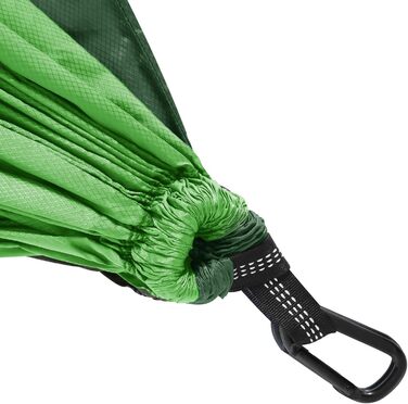 Гамак SONGMICS ultraleicht для 2 осіб, Ripstop-Nylon, 300 кг, для подорожей, кемпінгу, хайкінгу, зелений (275 x 140 см)