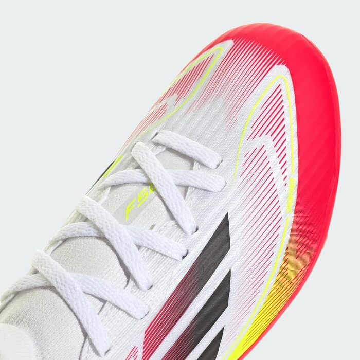 Дитячі футбольні бутси adidas F50 League Mid FG/MG - білі, чорні, жовті (38 2/3 EU)