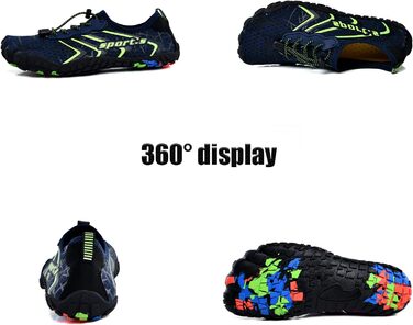 Шкарпетки для плавання Ziitop: чоловічі та жіночі, для пляжу, швидке сушіння, з дренажними отворами, для каякінгу, фітнесу, трейлраннінгу, хайкінгу, розмір 35-46