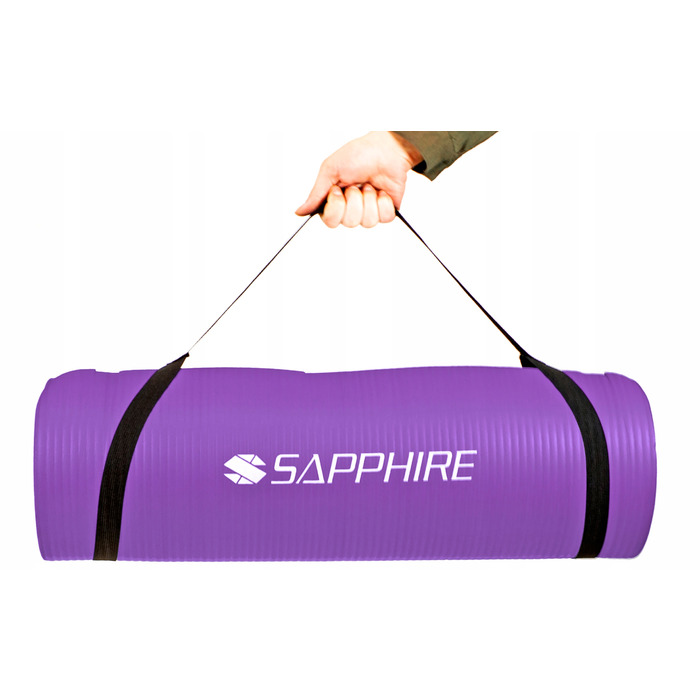 Килимок для фітнесу Sapphire, 180 см x 61 см, фіолетовий