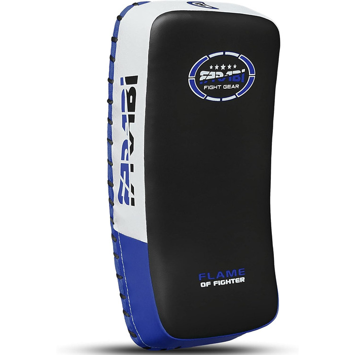 Подушки для ударів Farabi Sports Curved Kick Pads, сині - для кікбоксингу, ММА, Муай Тай, тренувань та кікбоксингу