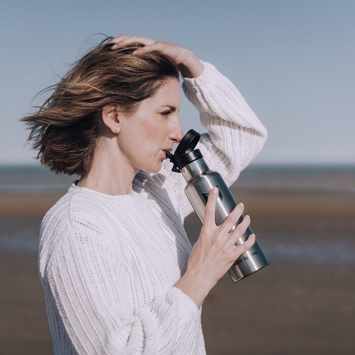 Фляга Super Sparrow з нержавіючої сталі - 350мл/500мл/620мл/750мл/1л - Термос-фляга, без BPA, для дітей, спорту, школи, фітнесу - з 2 кришками