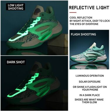 Чоловічі баскетбольні кросівки для хлопців, тренувальні кросівки для тенісу та бігу, чорно-білі, 869 (45 EU, зелений)