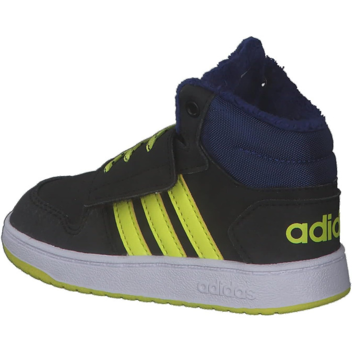 Кросівки Adidas Hoops Mid 2.0 для дітей та дорослих (21 EU, чорний/жовтий/синій)