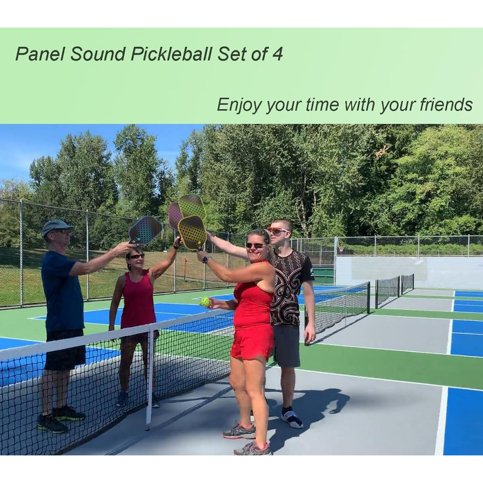 Набір ракет для піклболу з фібергласу, схвалений USAPA, 2 шт. + чохол, рушники та м'ячі