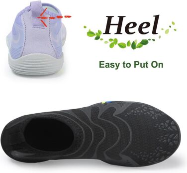 Чоловічі та жіночі аквашузи для плавання та відпочинку на воді, швидко сохнуть, легкі, дихаючі (45 EU, чорний)