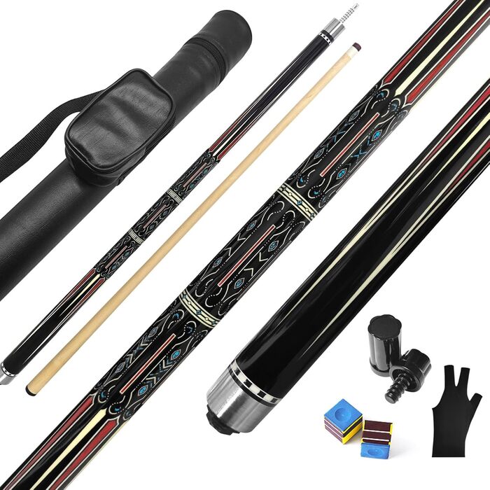 Більярдний кий, 58", наконечник 12.5 мм, LED, для початківців та професіоналів, 20oz, C4816