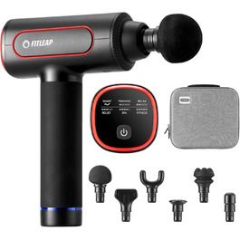 Масажний пістолет Fitleap Pro з 6 насадками та 6 режимами, 3200 об/хв, USB-C, для масажу м'язів шиї, спини, плечей і ніг